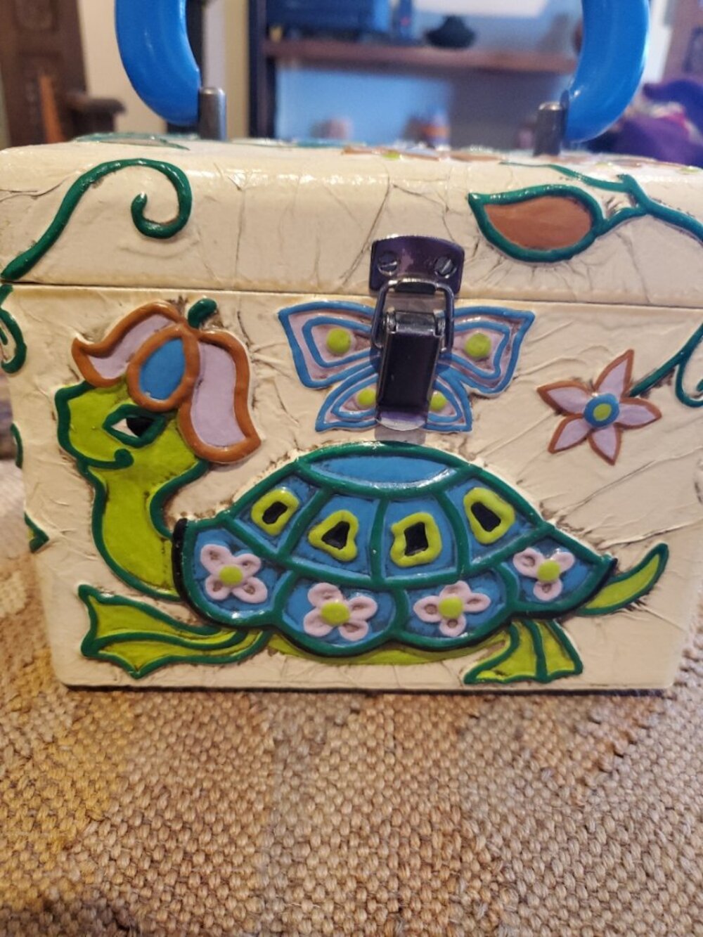Lady of London vintage box purse - Picture 2 of 10